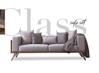 Gray luxury sofa upholstery couch living room furnishings stylish furniture